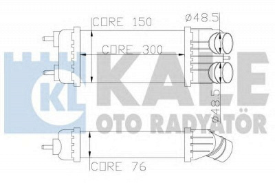 KALE OTO RADYATOR 343700 -  Интеркулер